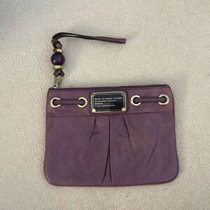 Marc by Marc Jacob’s purple leather clutch